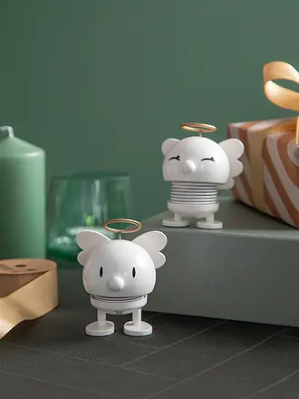 HOPTIMIST | Figura decorativa Ángel Bimble 7,1cm Blanco | weiss